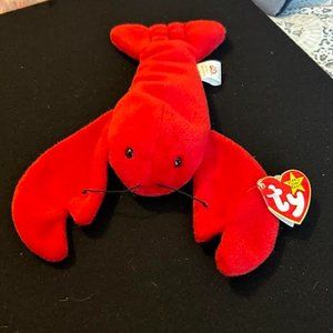 "Pinchers" the Lobster Beanie Baby 1993 Style 4026, EUC Condition, PVC Pellets